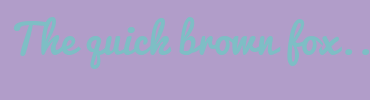 Image with Font Color 7EBEC5 and Background Color B19DC9